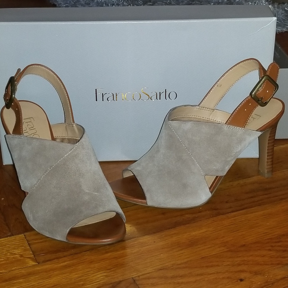 Franco Sarto slingback buckle closure sandle